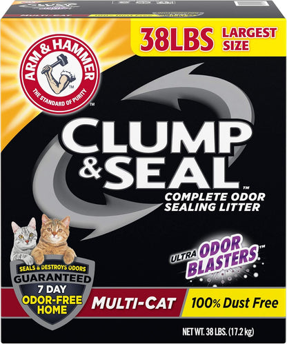 Arm & Hammer Clump & Seal Litter, Multi-Cat Litter 38 Lb.4