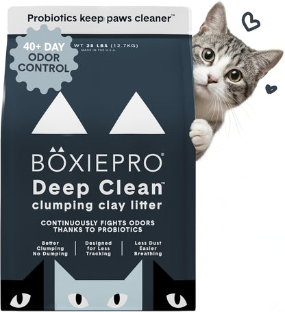 Boxie Probiotic Clumping Cat Litter 40+ Day Odor Control Dust Free 16 Lb14