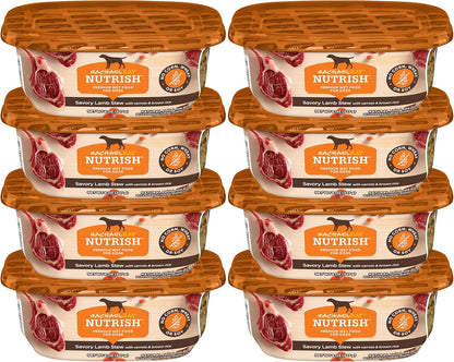 Nutrish Savory Favorites Wet Dog Food Variety Pack, 8 Oz Tubs (Rachael Ray) | Pack of 6, Includes 3 Delicious Flavors of Chicken Paw Pie, Hearty Beef Stew & Savory Lamb Stew, No Artificial Flavors15