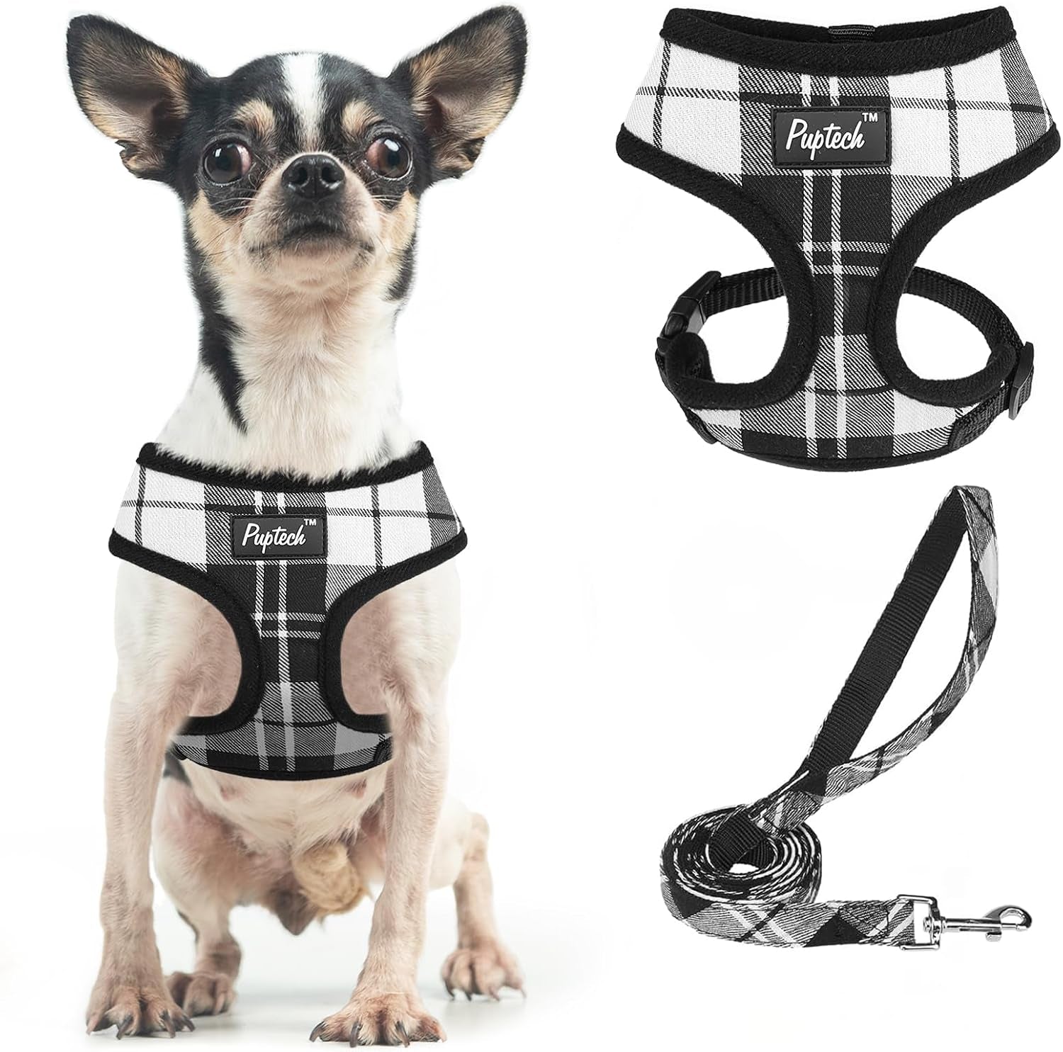 pupteck-soft-mesh-dog-harness-small-sized-and-leash-set-pet-puppy-cat-comfort-padded-vest-no-pull-harnesses-beige-s