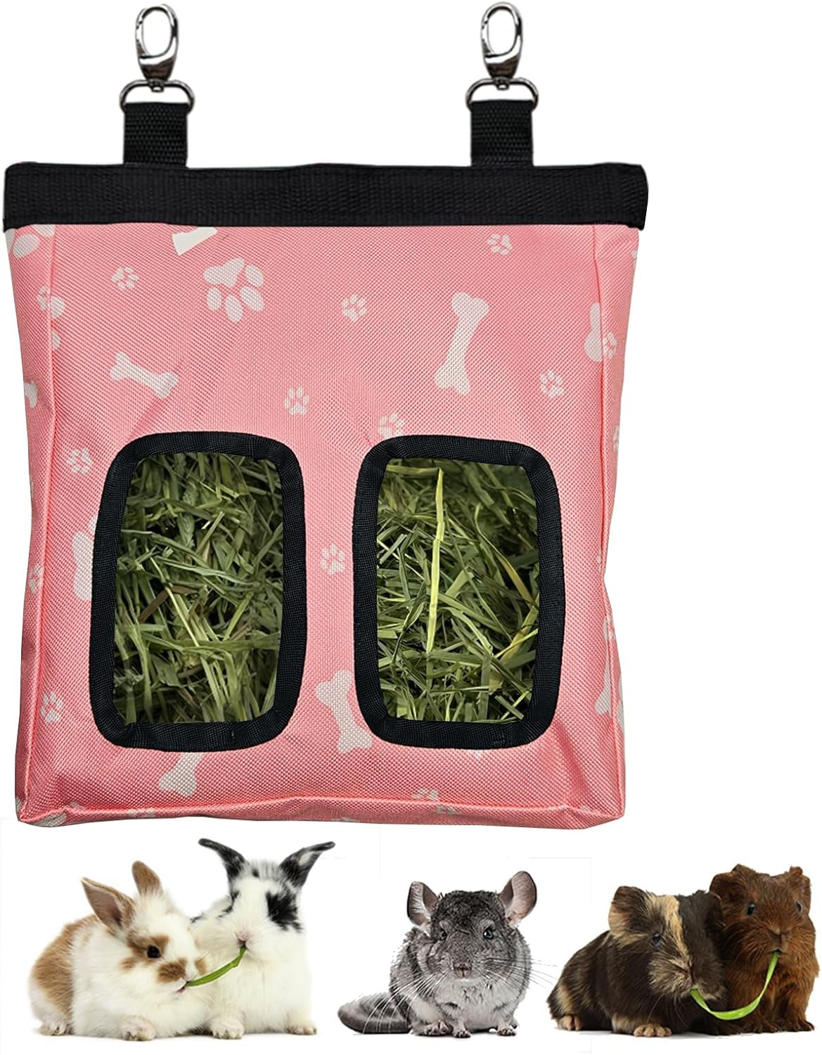 rioussi-guinea-pig-hay-feeder-hanging-rabbit-hay-feeder-bag-blueflower-upgraded-double-layer-fabric-bite-resistant-cleaner-hay-less-mess-small-animal-hay-holder-for-bunnies-chinchillas