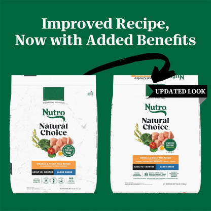 Nutro Natural Choice Large Breed Adult Dry Dog Food, Chicken & Rice, 30 Lb | Real Chicken #1 Ingredient, Non-Gmo, Made in USA, No Corn, Wheat, Soy, Supports Joints, Digestion, Immunity, Skin & Coat2