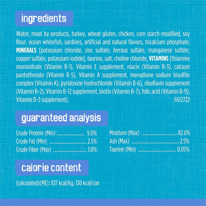 Purina Friskies Wet Cat Food, Shreds with Whitefish & Sardines in Sauce - (Pack of 24) 5.5 Oz. Cans7