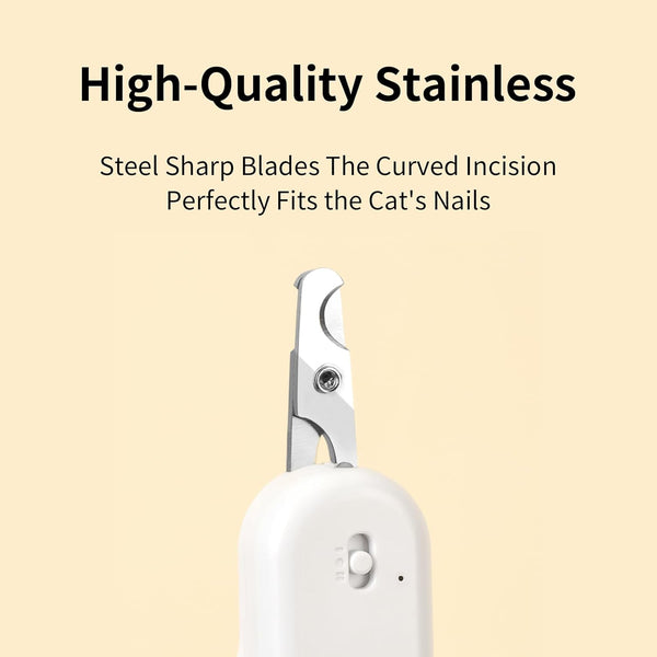 PAKEWAY Pet Nail Clipper with LED & -U-V Light, Cat Claw Trimmer with Ultra Bright LED Light for Nail Bloodline to Avoid over Cutting, Sharp Angled Blade Grooming Tool for Dog Cat Rabbit Small Animals6