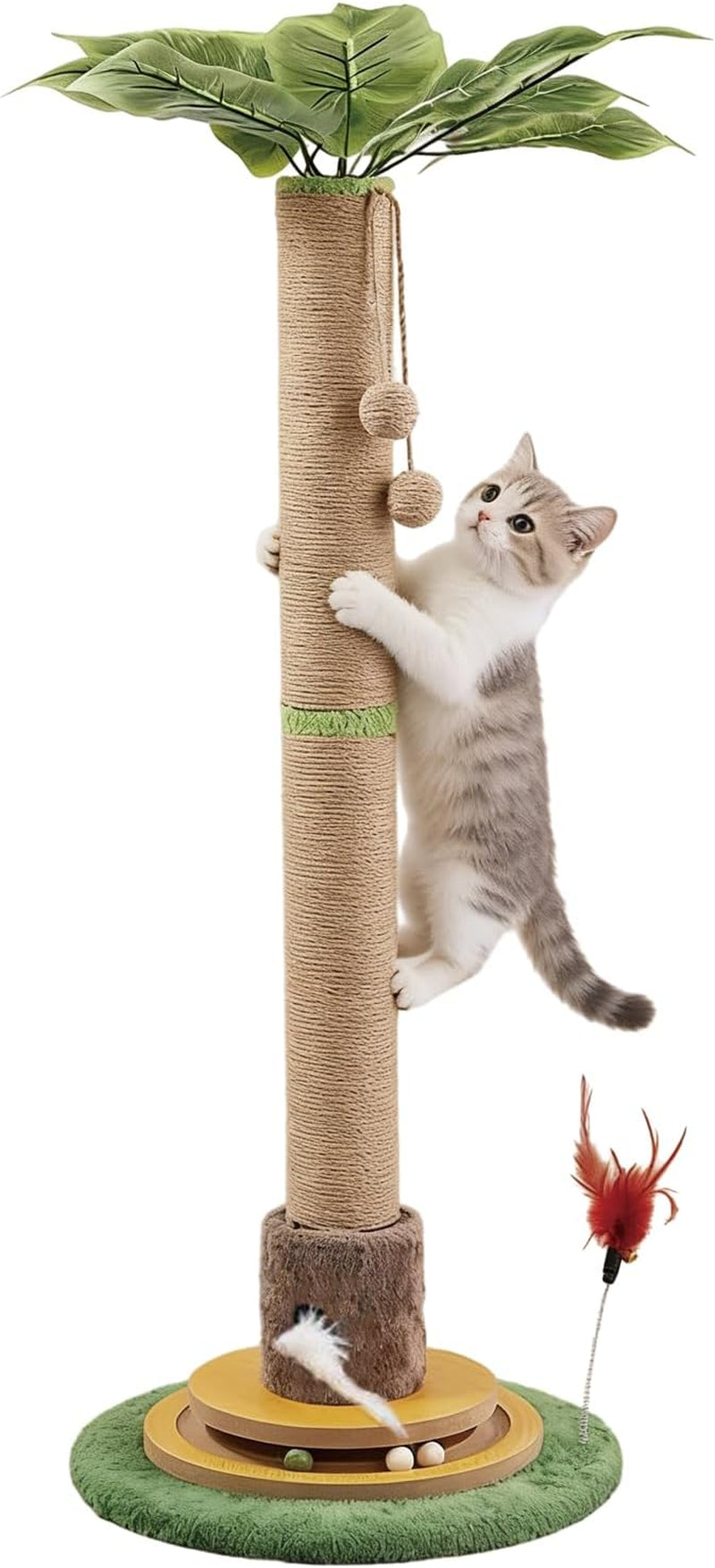 44-tall-palm-tree-cat-scratching-post-with-sisal-rope-dangling-balls-natural-healthy-catnip-balls-cat-toy-mouse-hole-interactive-wooden-ball-cats-wand-for-indoor-cats-adults-and-kitten