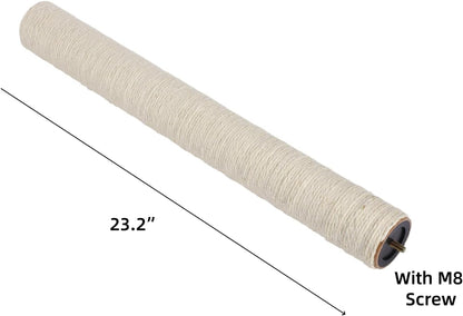 SHENGOCASE Cat Tree Tower Replacement Post with Built in M8 Screw, 23.2 Inch Length, 3 Inch Diameter, 2-Pack5