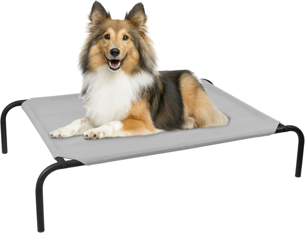 Elevated Dog Bed for Large Dogs, Raised Dog Bed with Breathable Mesh, Non Slip, Easy to Clean, 50.5 Inches, Grey | Raised Dog Bed with Breathable Mesh, Non Slip, Easy to Clean, 50.5 Inches, Grey13