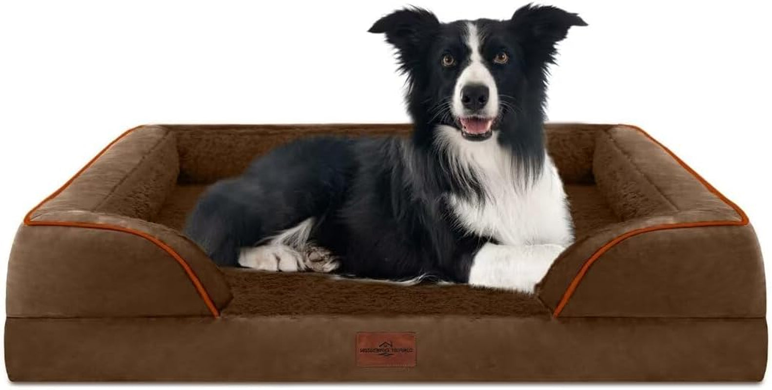 comfort-expression-orthopedic-dog-bed-for-extra-large-dogs-with-bolster-waterproof-dog-couch-bed-with-washable-cover-non-slip-bottom-supportive-egg-crate-foam-xl-pet-bed-42x30-inch