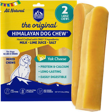 Himalayan Dog Chew, the Original Yak Cheese Dog Chews, 3 Large/Xl Yak Chews20