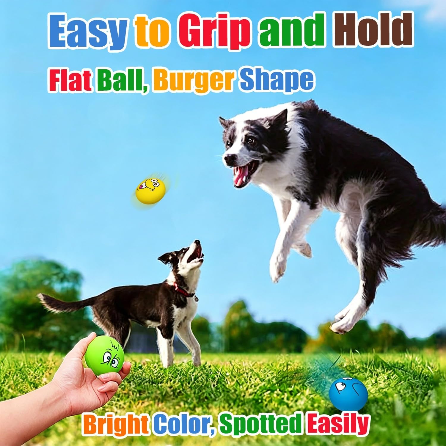 holysteed-latex-squeaky-dog-toys-for-small-dogs-mini-breed-2-2-flat-ball-2-2x2-2x1-3-flat-squeaky-balls-6pcs-soft-small-dog-toys-chewing-squeak-toy-smile-face-fetch-puppy-pet-toy-with-squeaker