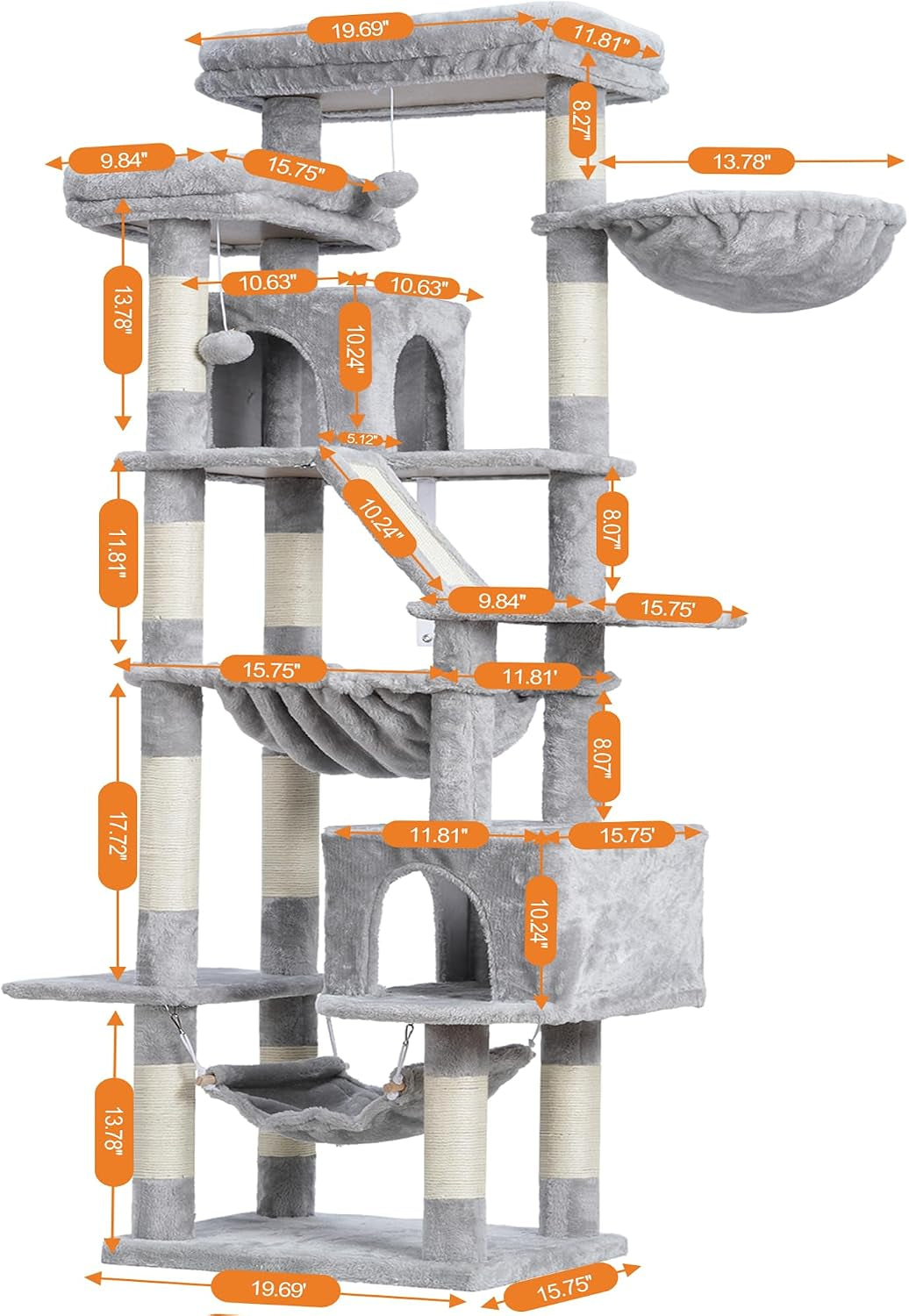 heybly-cat-tree-71-inch-tall-tower-for-indoor-cats-with-2-perches-hct034w-large-cat-furniture-with-2-big-condos-2-hammocks-basket-scratching-pad-multi-level-cat-condo-light-gray