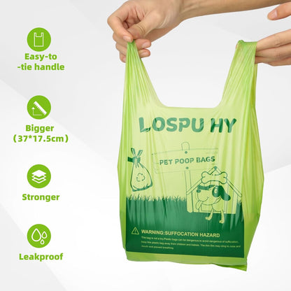 Poop Bags for Dogs, 200 Count Dog Poop Bags with Handles, Extra Thick Strong Leak Proof Doggie Waste Bag for Waste Refuse Cleanup, Outdoor Puppy Walking and Cats Litter2