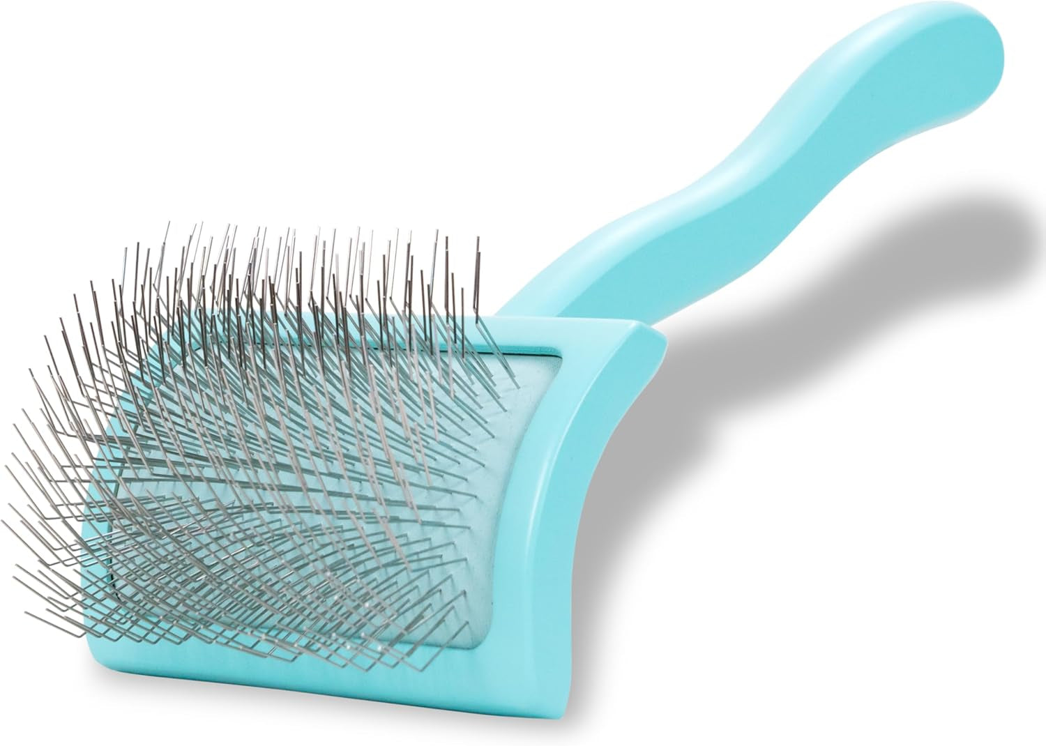 chris-christensen-big-g-dog-slicker-brush-for-dogs-goldendoodles-labradoodles-poodles-groom-like-a-professional-fluff-detangle-style-saves-time-energy-coral-large