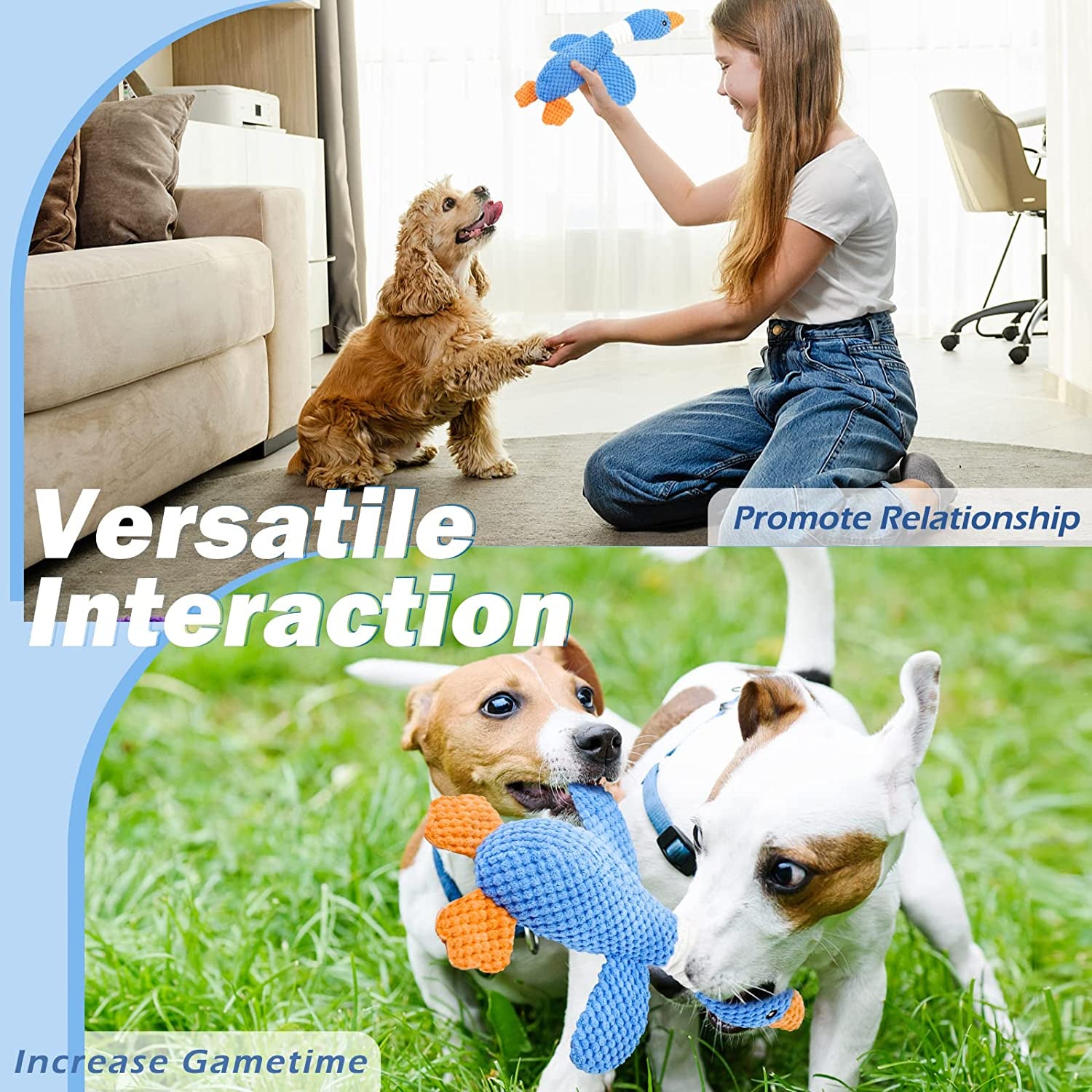 vitscan-upgraded-goose-indestructible-dog-toys-for-aggressive-chewers-small-medium-large-breed-crinkle-squeaky-plush-dog-puppy-chew-toys-for-teething-duck-puppy-toys