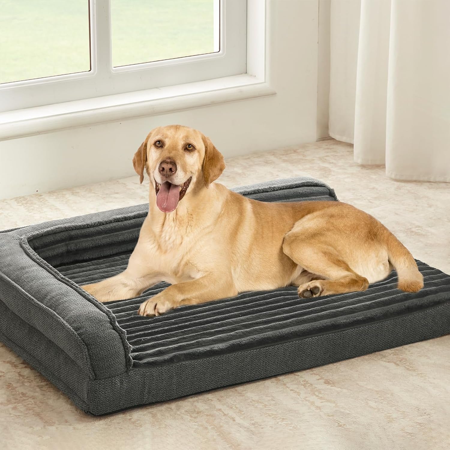 windracing-orthopedic-dog-beds-for-medium-dogs-waterproof-egg-foam-dog-sofa-bed-with-l-bolster-sides-washable-medium-pet-bed-with-removable-cover-non-slip-bottom-36-x-23-inch-gray