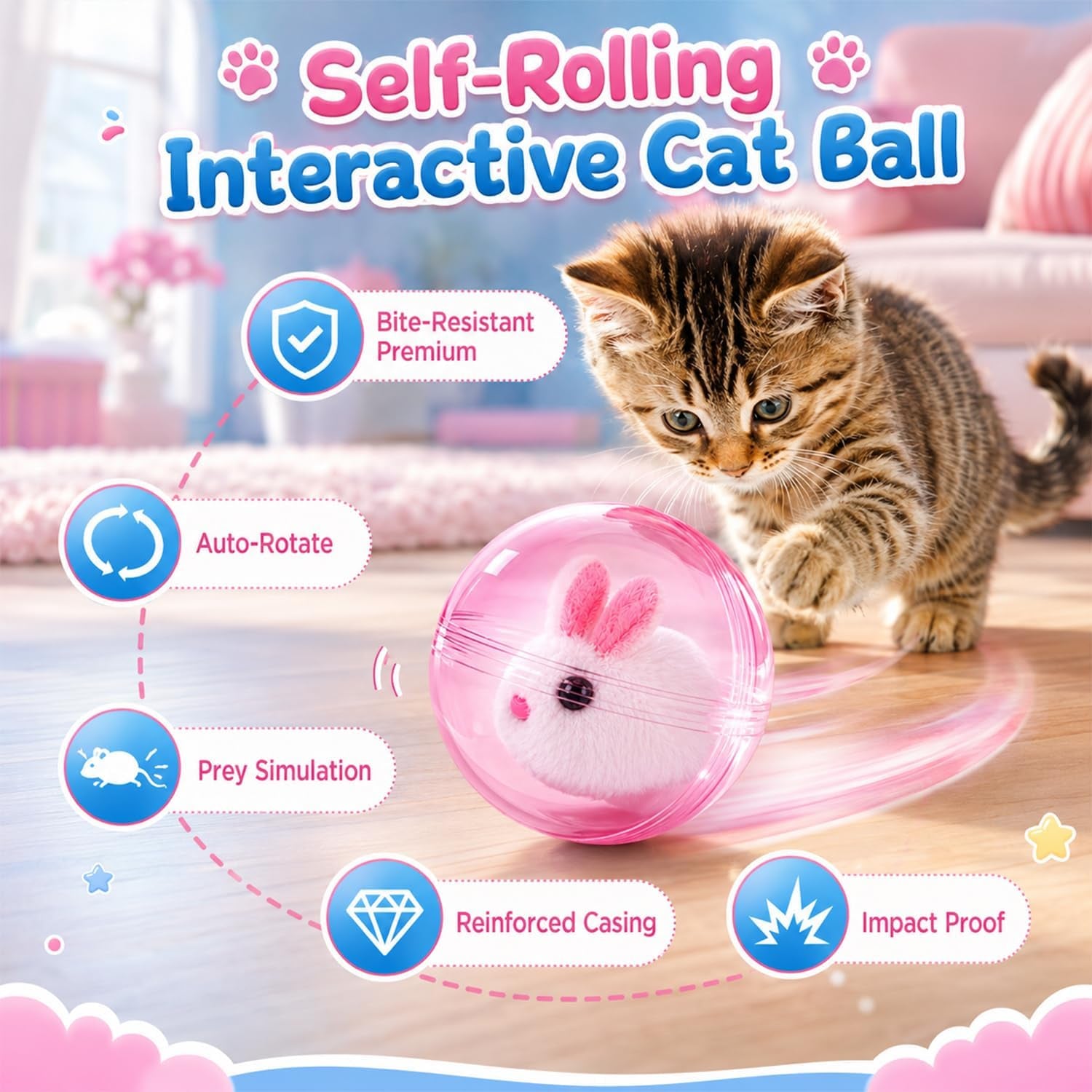 2026-self-rolling-interactive-cat-ball-moving-rolling-cat-ball-360-rolling-spin-moving-cat-ball-cute-pet-rotating-toys-fun-indoor-interactive-pet-ball-for-cats-dogs-chasing-blue-brown-mouse
