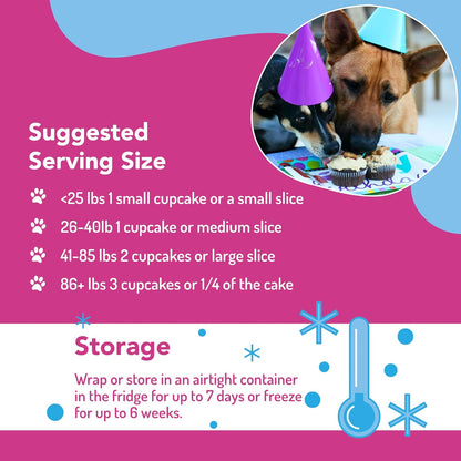 Puppy Cake Peanut Butter Dog Birthday Cake Mix with Icing - Wheat-Free, Easy to Bake/Microwave - Natural Ingredients - Made in the USA7