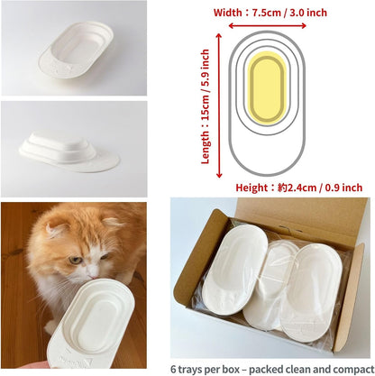 Cat Urine Collection Kit (6-Pack) – Clean Catch Urine Sample Tray for Cats & Small Dogs – Disposable Pet Urine Collector Tray – No Special Litter Needed – Made in Japan7