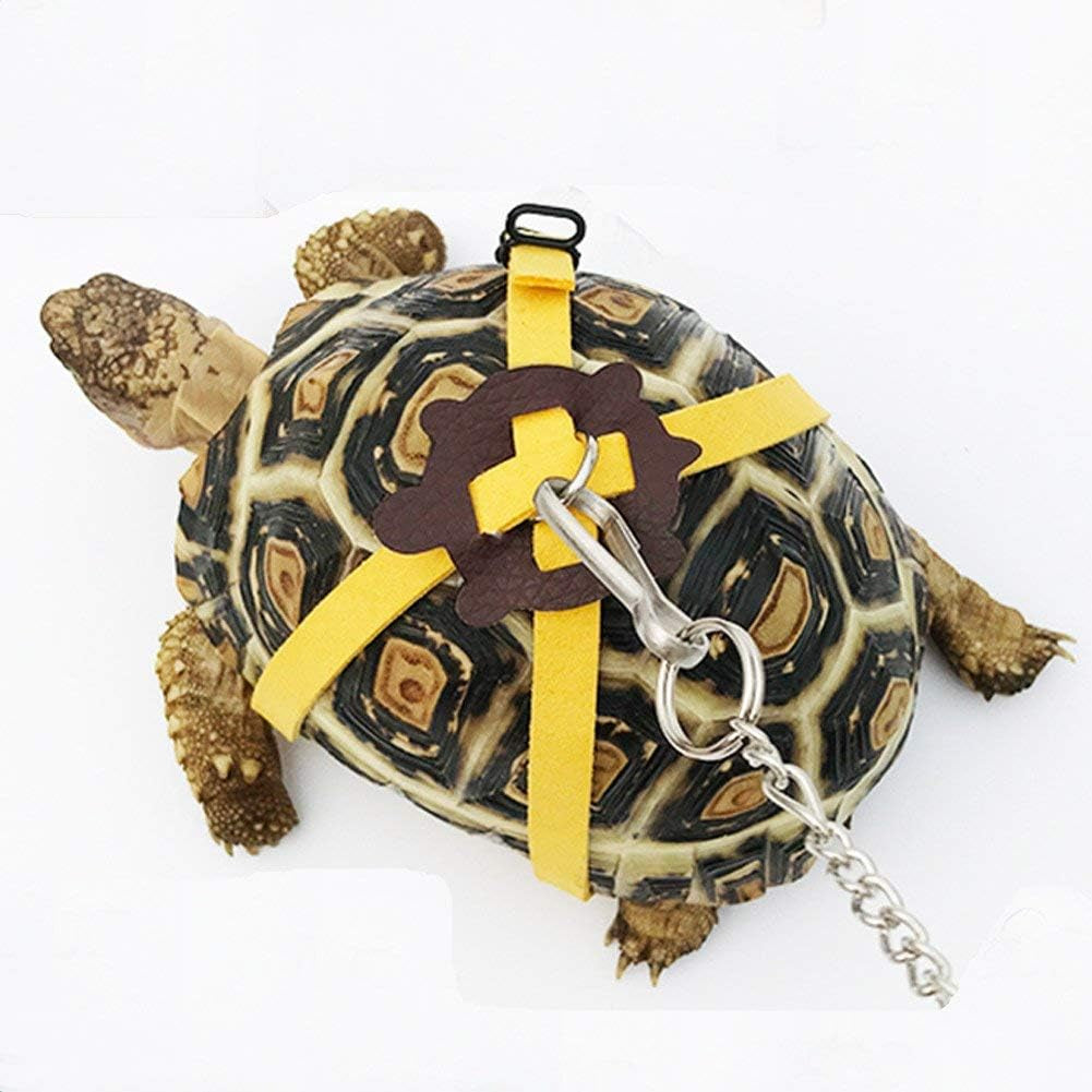 leather-harness-strap-for-tortoise-turtle-reptile-animals-size-m-crawling-pet-walking-training-control-rope-chest-collar