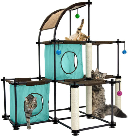 Kitty City Claw Indoor and Outdoor Mega Kit Cat Furniture, Cat Sleeper, Outdoor Kennel11