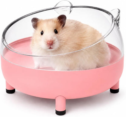 Meow&Woof Hamster Sand Bath Container, Large Sandbox Toilet Gerbil Batheoom, Tiny Chinchilla Dust Bathtub Sand Bath Box for Hamster Cage Accessories 5.2 Inch - Blue11