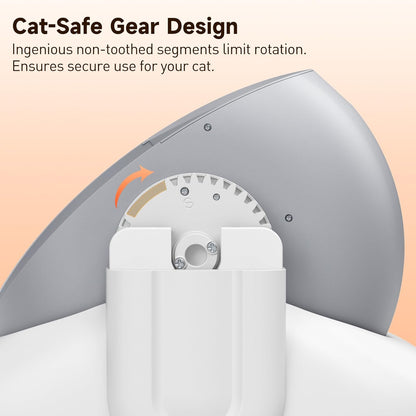 Automatic Cat Litter Box,Self Cleaning Litter Box for Multiple Cats with Open Top Design,App Control and Safety Protection,Ultra-Quiet,Easy Setup,Light Gray4