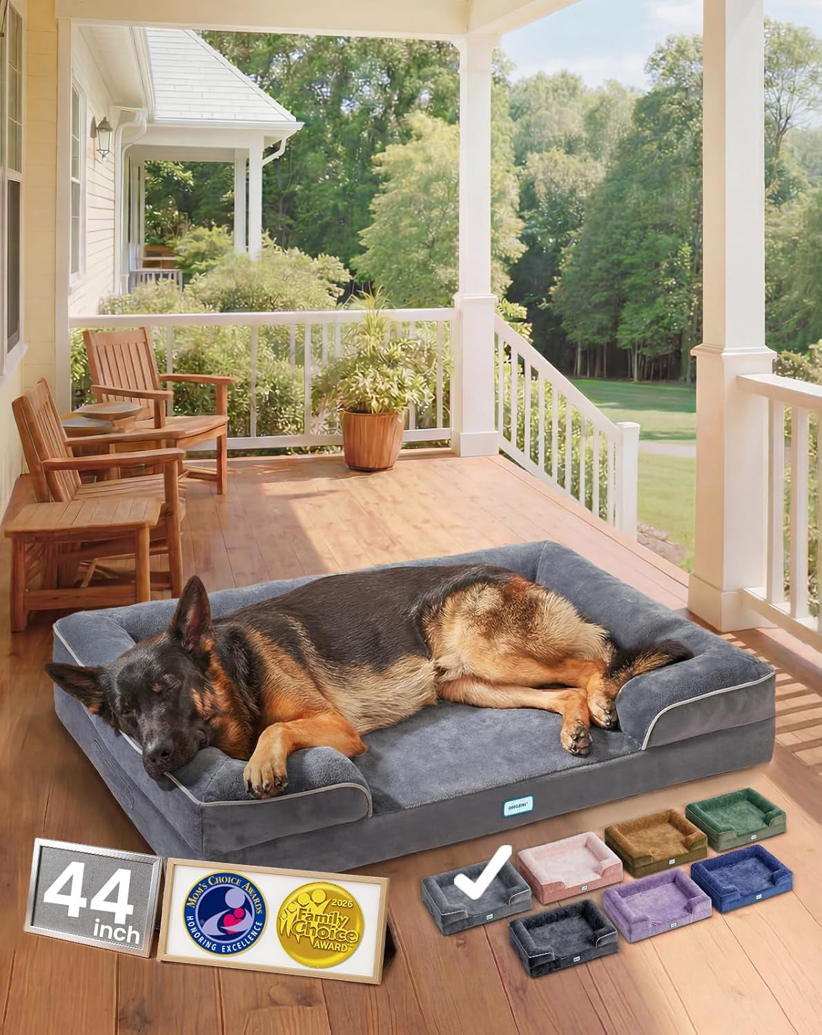 ohgeni-orthopedic-extra-large-dog-bed-couch-memory-foam-44-inch-gray-waterproof-pet-bed-with-machine-washable-removable-cover-soft-comfortable-fabric