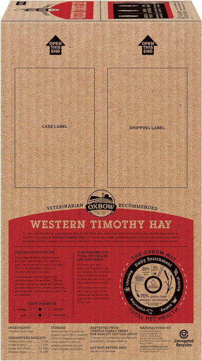 Oxbow Western Timothy Hay, Guinea Pig Hay, Small Pet Bunny Supplies, All Natural Grass for Guinea Pig, Bunny, Chinchilla & Hamster, Oxbow Rabbit Supplies for Bunnies, 9 Lb Box | Oxbow Timothy Hay, Bunny Hay for Rabbits, Guinea Pigs, Bunnies and Chinchillas, Hand-Sorted, De-Dusted, Made in USA17