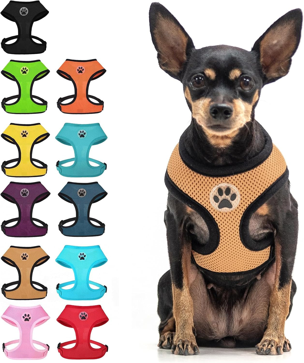 bingpet-small-dog-harness-no-pull-dog-harness-small-sized-dogs-soft-light-breathable-mesh-puppy-vest-with-safety-buckle-adjustable-step-in-pet-harnesses-for-easy-walking-running-training
