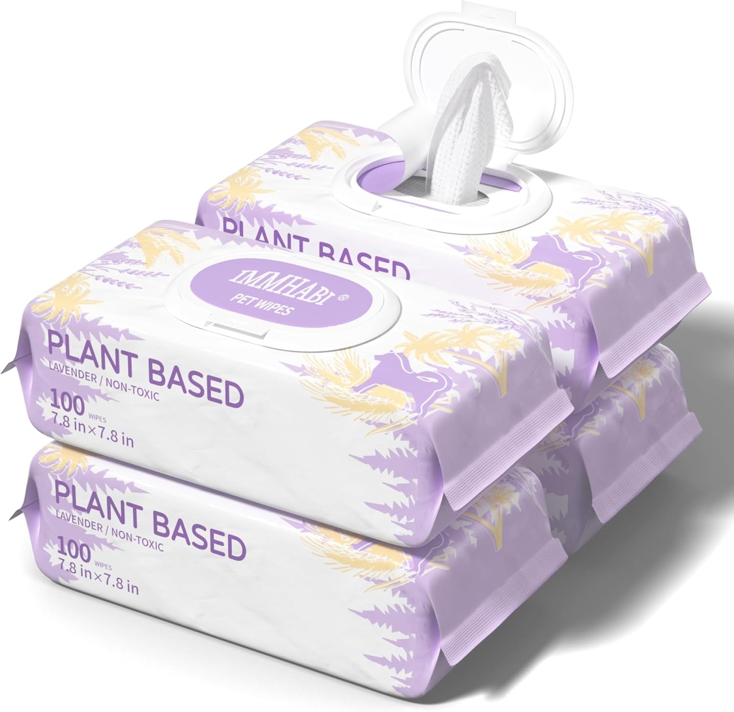 immhabi-400-count-lick-safe-dog-wipes-lavender-plant-based-hypoallergenic-dog-wipes-for-paws-butt-and-anal-gland-care-cleansing-deodorizing-for-puppies