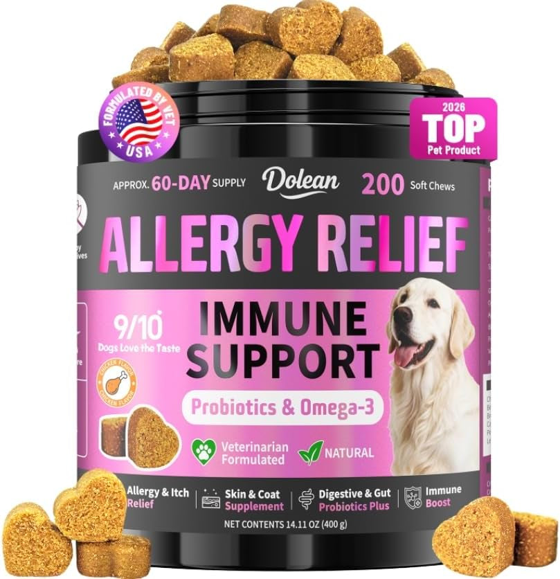 dog-allergy-chews-itchy-skin-yeast-relief-immune-support-omega-3-200ct-allergy-relief-for-dogs-with-colostrum-probiotics-for-paw-licking-hot-spots-yeast-seasonal-allergies-chicken-flavor