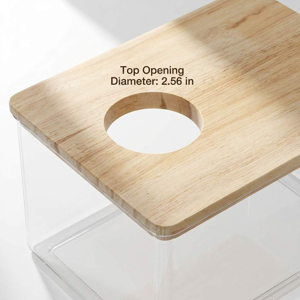 qwork-hamster-sand-bath-box-clear-acrylic-habitat-bath-with-wooden-lid-for-dwarf-hamsters-digging-grooming