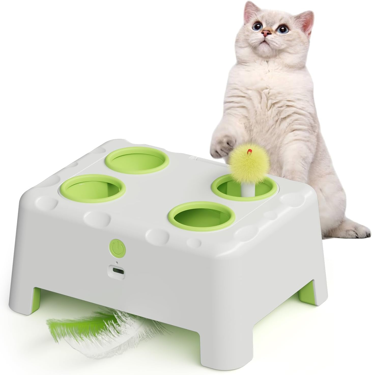 magic-house-interactive-cat-toy-with-3-modes-rechargeable-whack-a-mole-feather-toy-for-indoor-cats-4-holes-4-accessories
