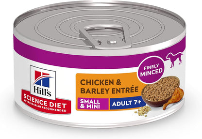 Hill'S Science Diet Adult 7+ Small & Mini Wet Dog Food | #1 Veterinarian Recommended, Chicken & Vegetables, 3.5 Oz. Trays, 12-Pack12