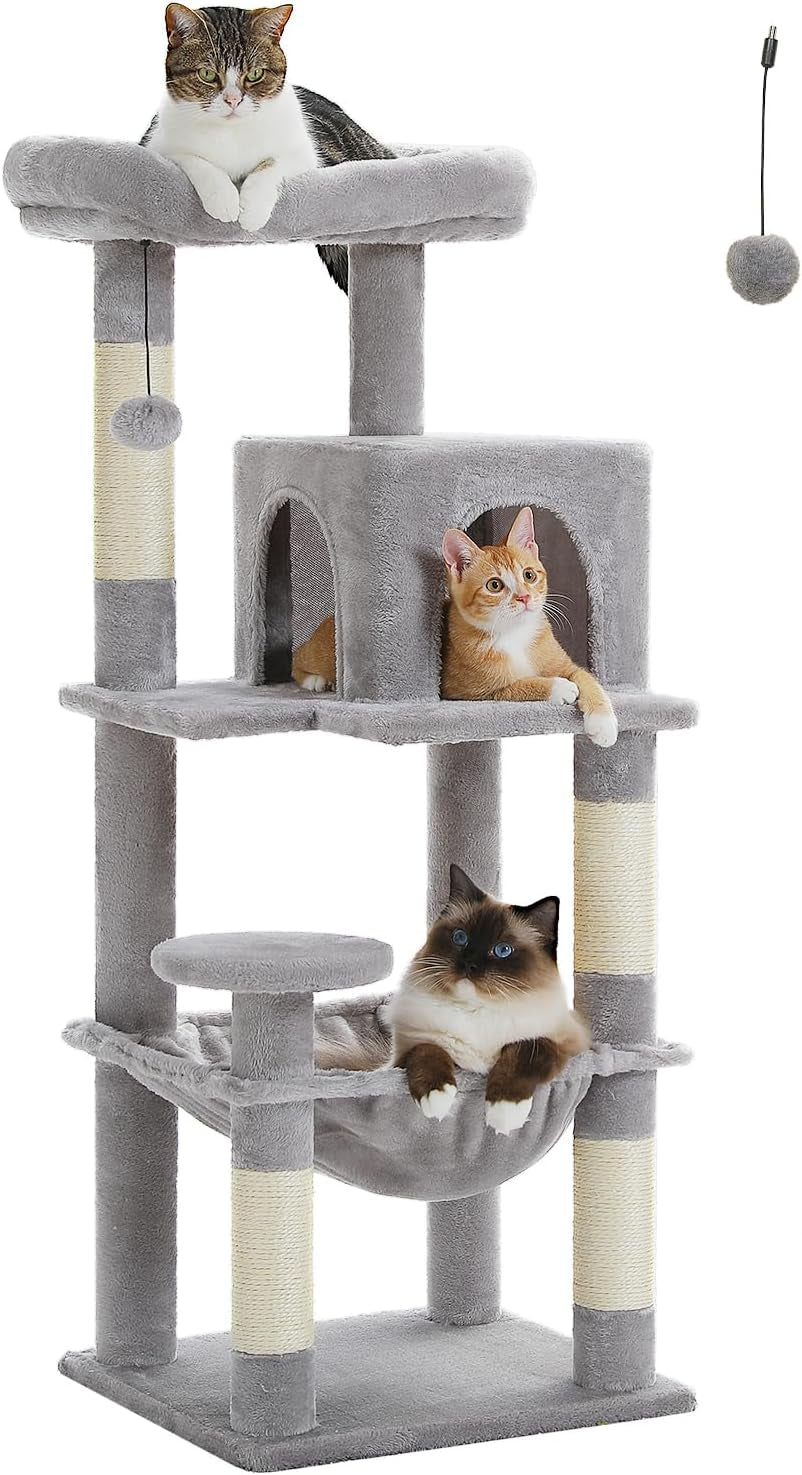 muttros-mushroom-cat-tree-tower-with-removable-scratcher-large-hammock-condo-perch-3-sisal-posts-multi-level-cat-tree-for-indoor-cats-cute-cat-tower-for-small-space-homes