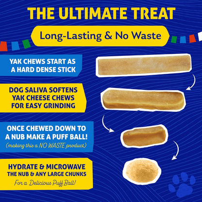 Himalayan Dog Chew, the Original Yak Cheese Dog Chews, 3 Large/Xl Yak Chews7