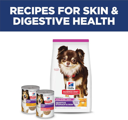 Hill'S Science Diet Adult Sensitive Stomach & Skin Small & Mini Dry Dog Food, Chicken, 4 Lb. Bag (Updated Formula)12
