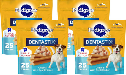 Pedigree Dentastix Small & Medium Dog Dental Treats, Original, 45 Count | Original Chicken Flavor, Triple Action Dental Care, Reduces Tartar, Cleans Teeth, Freshens Breath, for Dogs 7-22 Lbs11