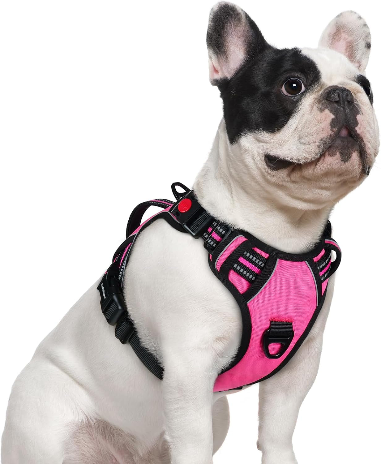 rabbitgoo-large-dog-harness-easy-wear-with-3-buckles-and-lift-handle-no-pull-with-front-clip-for-walking-adjustable-soft-padded-reflective-easy-control-pink-large