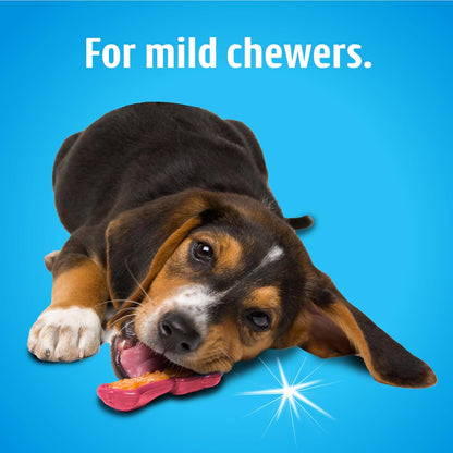 Hartz Chew 'N Clean Dental Duo Dog Treat & Chew Toy, Color Varies, Medium, 3 Pack5