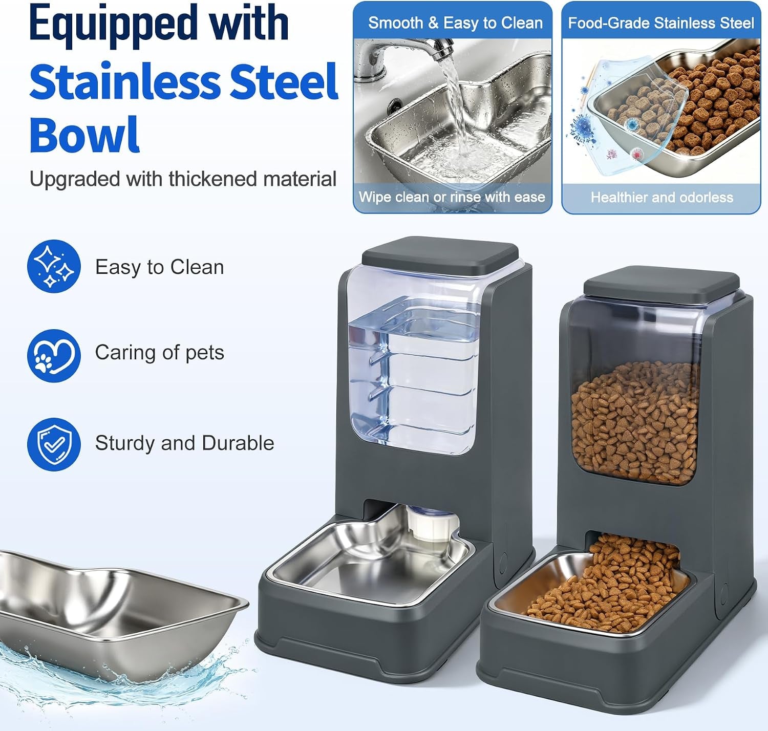 2-pack-automatic-cat-feeder-and-water-dispenser-set-with-dog-stainless-steel-feed-bowl-pet-gravity-self-feeding-and-waterer-large-capacity-for-small-medium-large-dogs-puppy-kitten