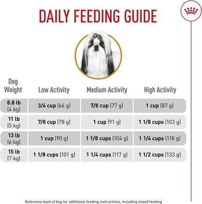 ROYAL CANIN Breed Health Nutrition Shih Tzu Adult Dry Dog Food, 2.5 Lb Bag | Specialized Kibble Shape, Supports Skin and Coat, Complete and Balanced Nutrition, 2.5 Pound Bag12