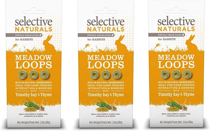 Supreme Petfoods 3 Pack of Selective Naturals Meadow Loops, 2.8 Ounces Each, with Timothy Hay and Thyme1