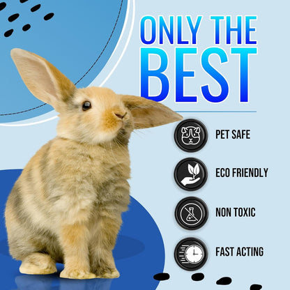 Rabbit Cage Odor Eliminator & Cleaner Spray, 32Oz – Made in USA | Targets Tough Urine, Ammonia and Bedding Odors; Fast-Drying, Non-Toxic Formula for Bunny Cages and Habitats.4
