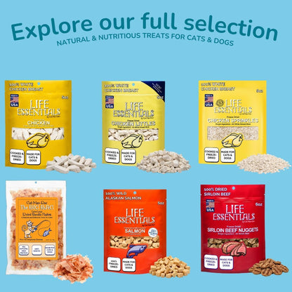 Life Essentials by Cat-Man-Doo | Chicken - 5Oz. Bag | Freeze Dried Chicken Cat & Dog Treats | Healthy, Single Ingredient, Training Treats, High Protein | Cooked & Freeze-Dried White Chicken Breast Meat, Healthy Chicken Cat Treats & Dog Treats, High Protein, Toppers, Made in USA7