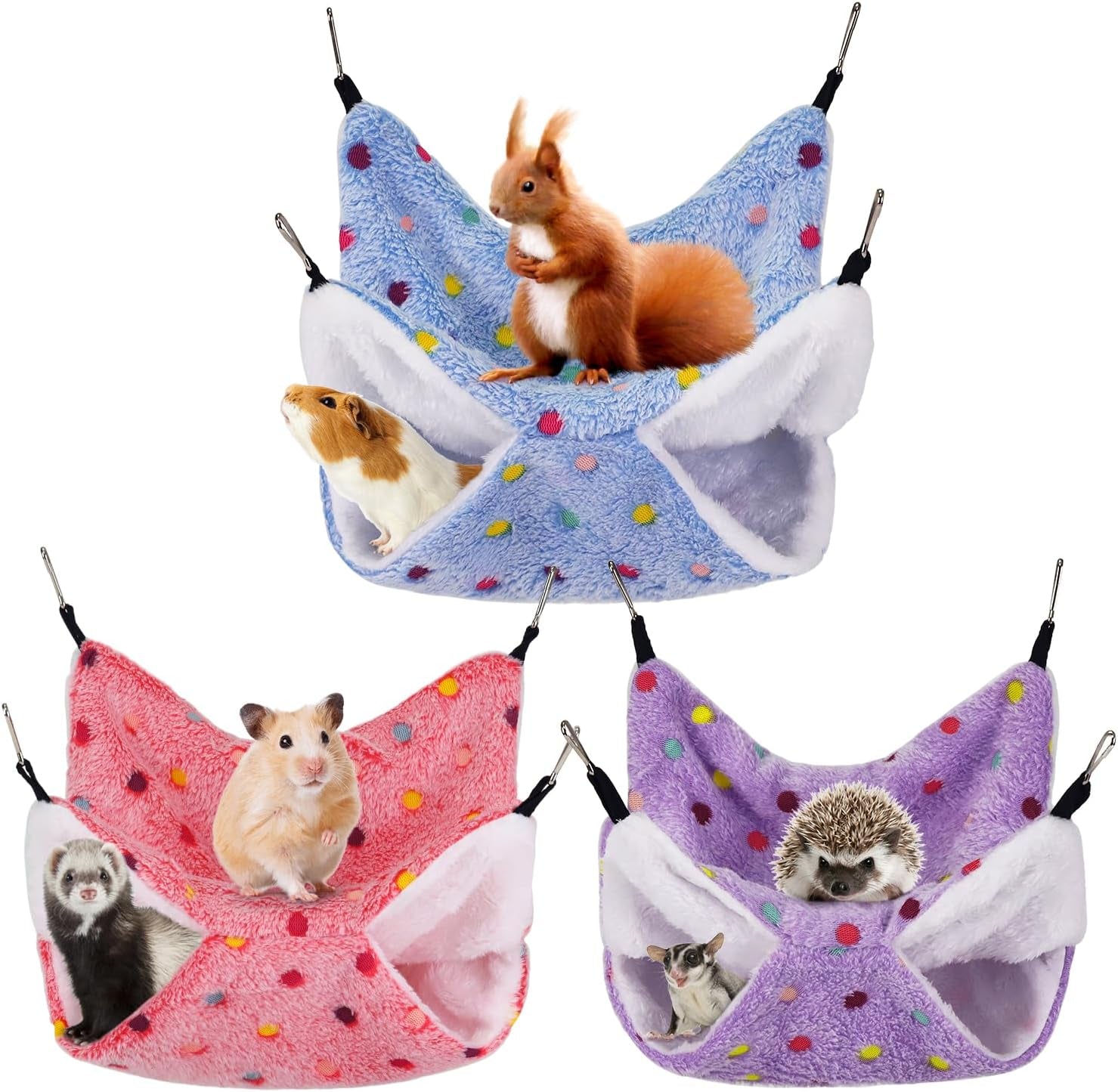 yedsintu-3-pcs-guinea-pig-hammock-rat-ferret-hanging-hammock-guinea-pig-accessories-for-small-animals-chinchilla-parrot-sugar-glider-ferret-hamster-squirrel-11-11