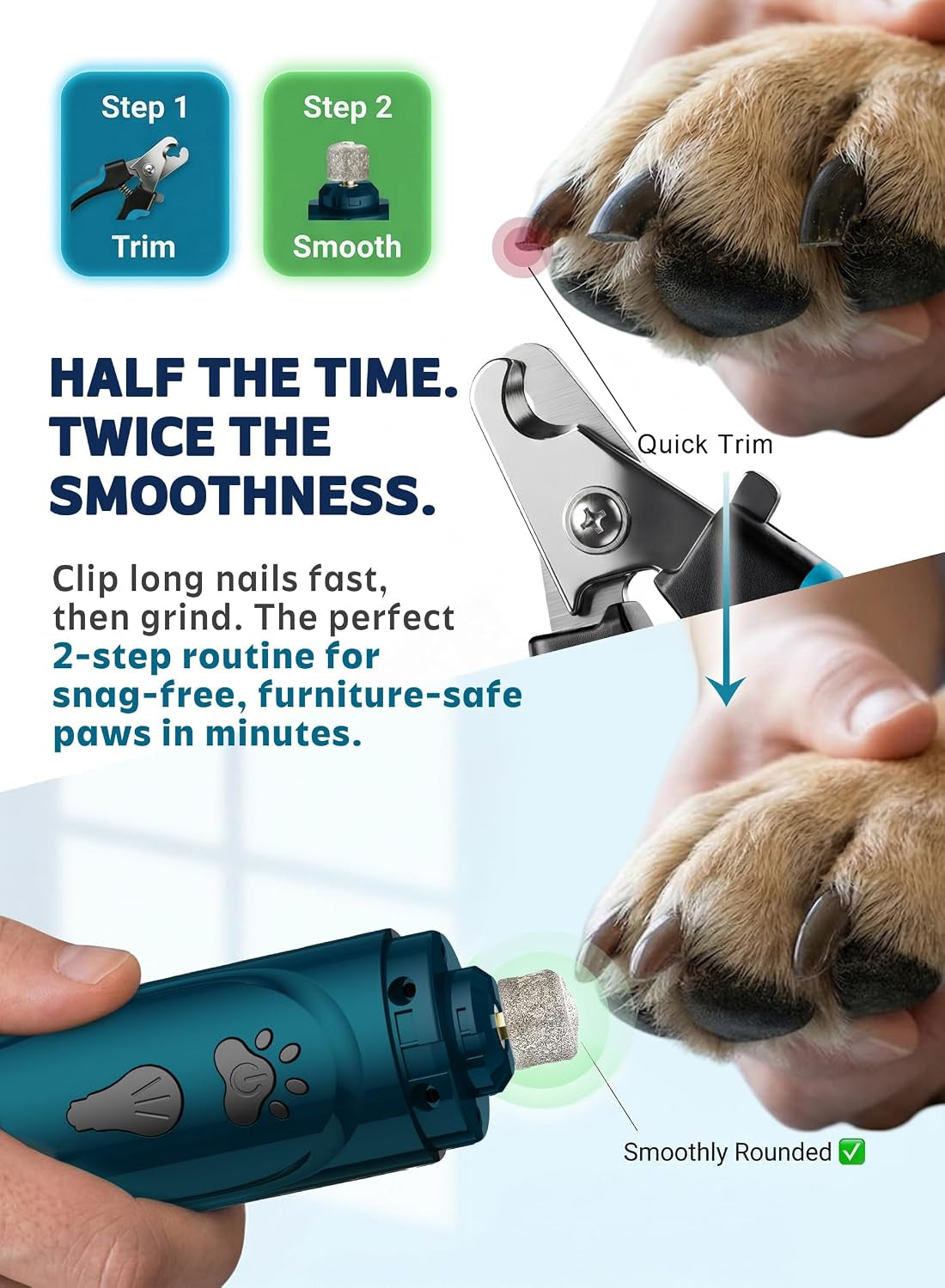 yabife-super-quiet-dog-nail-grinder-clippers-kit-with-2-led-lights-3-speeds-up-to-12-000-rpm-lower-than-30db-electric-pet-nail-trimmer-for-small-medium-large-dogs-and-cats