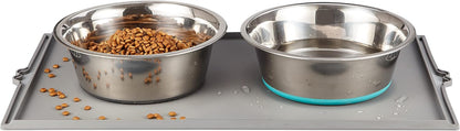 PEGGY11 Deep Stainless Steel Anti-Slip Dog Bowls - 2-Pack, 3 Cups11