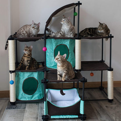Kitty City Claw Indoor and Outdoor Mega Kit Cat Furniture, Cat Sleeper, Outdoor Kennel4