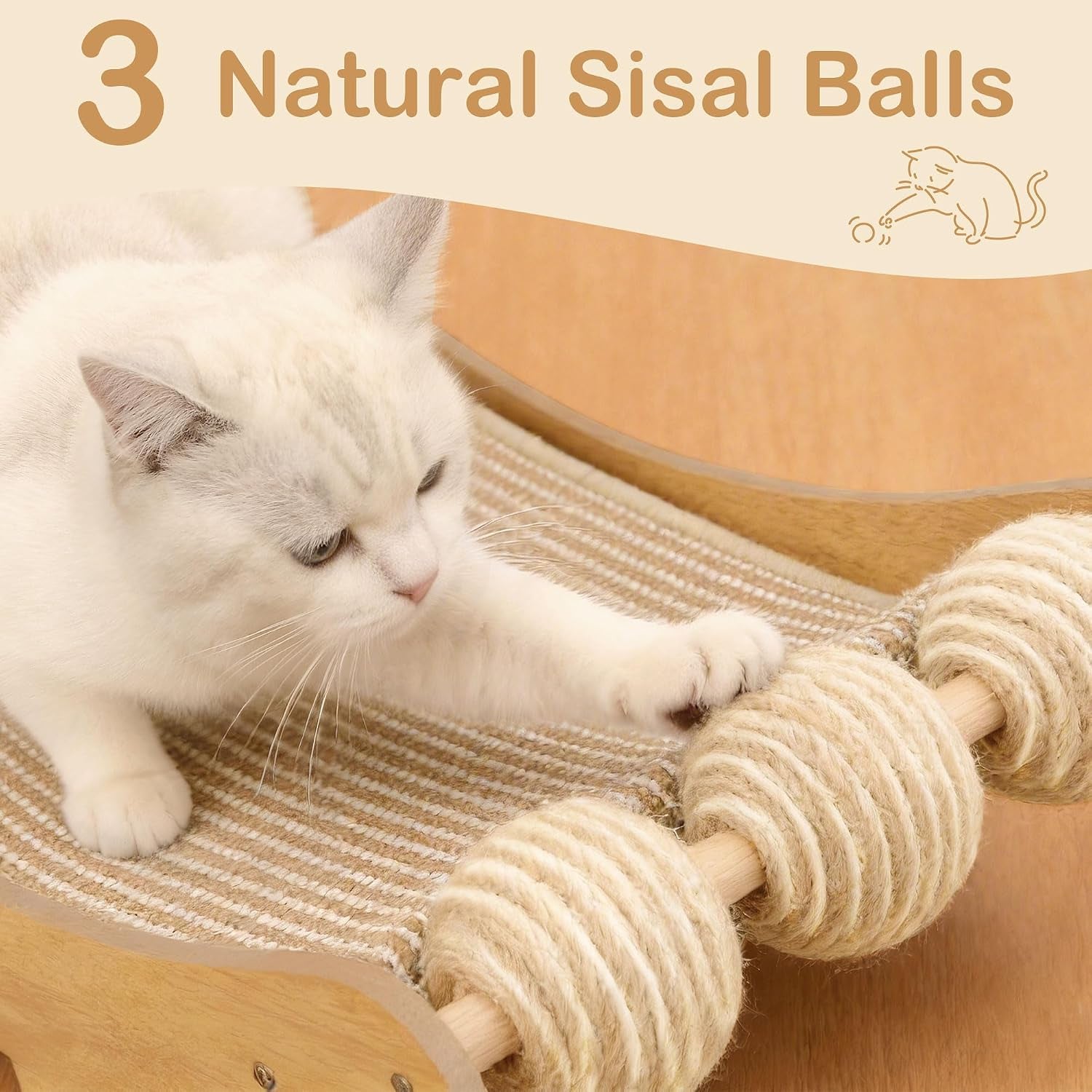 dwcn-3-in-1-large-cat-scratcher-bed-hammock-lounge-scratching-post-scratch-pad-with-3-natural-sisal-balls-furniture-protector-gift-for-indoor-cats
